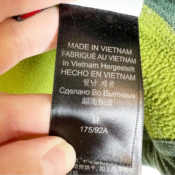 Marmot Polartec Full Zip Fleece Jacket Men's Size Medium Green - Picture 14 of 15